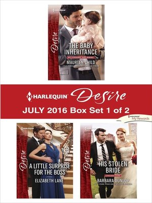 cover image of Harlequin Desire July 2016, Box Set 1 of 2